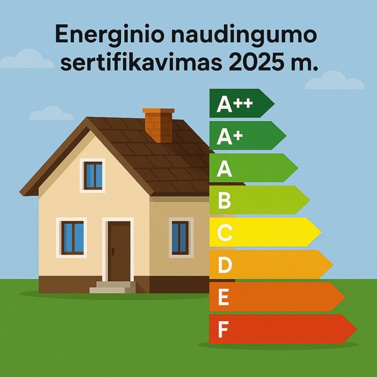 Energinio naudingumo sertifikavimas Lietuvoje 2025 metais